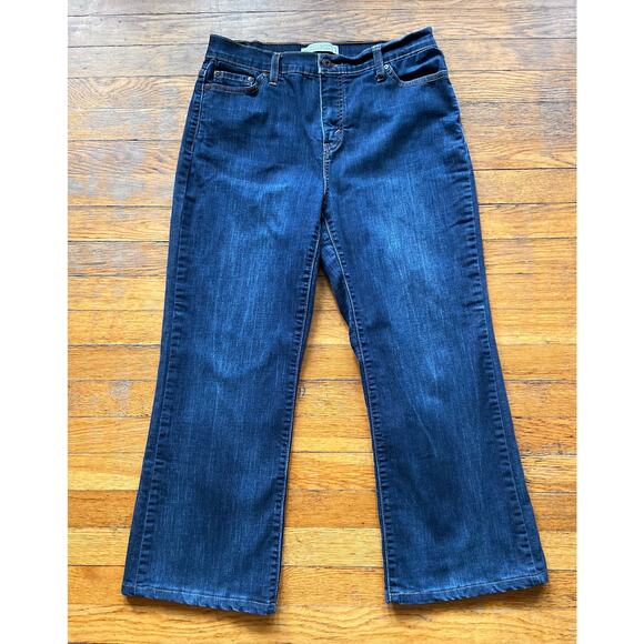 LEVI’S Perfectly Slimming Boot Cut 512 Crop Jeans sz 12 S/C - Picture 2 of 12